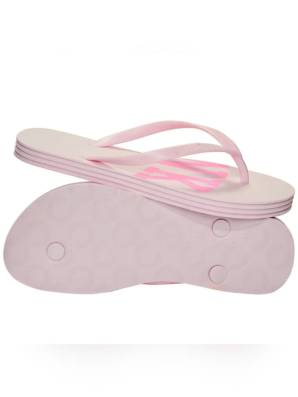 PINK Victoria's Secret Flip Flop Sandals in PINK TULIP Size 9 NWT